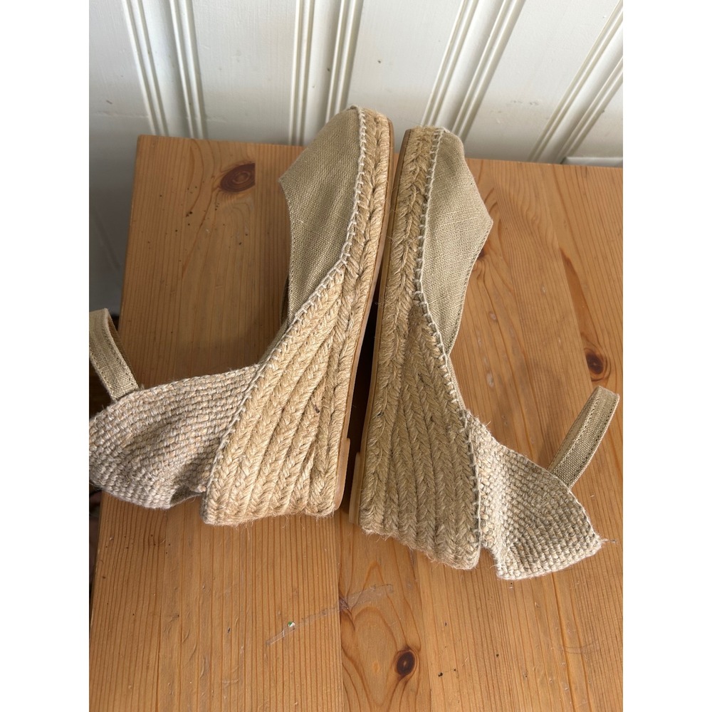 Toni Pons Tan Caldes Espadrille Wedge Sandal Made in Spain Women 39 US 8.5 - Picture 4 of 10